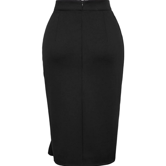 New! Grace Karin Ruffle Bodycon Midi Pencil Skirt - Picture 10 of 11